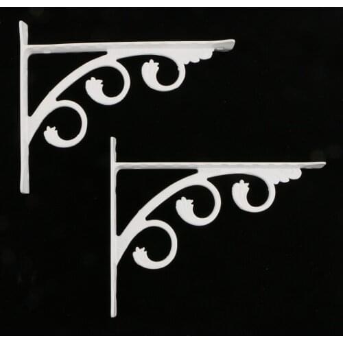 2pcs Decorative Shelf brackets Wall Mounted Floral Shelf Brackets