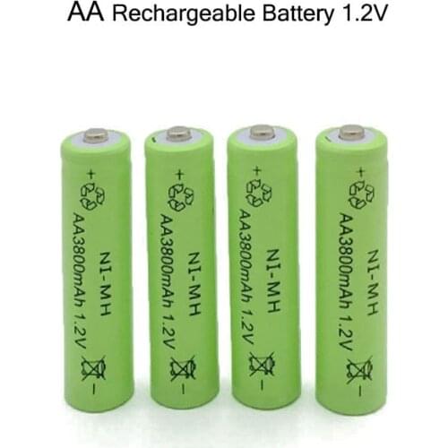 4pc a lot Ni-MH 3800mAh AA Batteries 1.2V AA Rechargeable Battery NI-MH battery for camera,toys