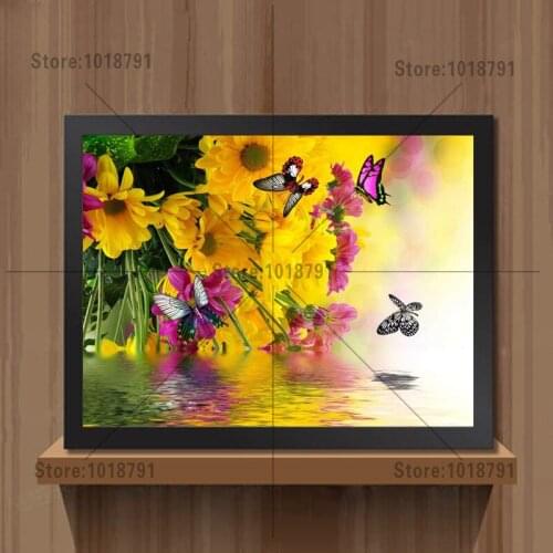 5d Diamond Embroidery Chrysanthemum and the Butterfly Painting Rhinestones Cross Stitch Needlework Set Beads Square Mosaic