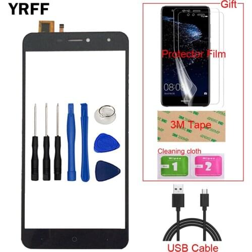 6'' Mobile Phone Front Touch For Doogee X7 X7 Pro Touch Screen Glass Digitizer Panel Lens Sensor Capacitive Protector Film Tape