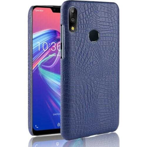 For Asus Zenfone Max Pro M2 ZB631KL Case Retro PU Luxury Crocodile Hard Cover For Asus Zenfone Max Pro (M2) ZB631KL Phone Case