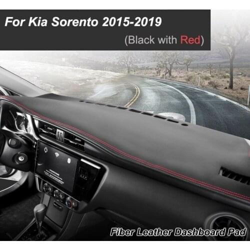 For Kia Sorento Um 2015-2019 Anti-Slip Mat Dashboard Cover Pad Sunshade Dashmat Carpet Car Accessories