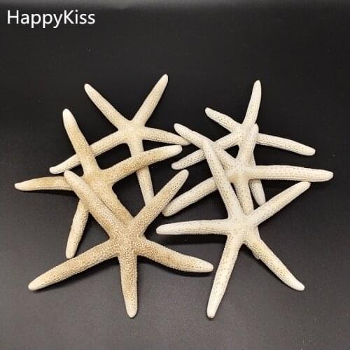 Hot 2 Piece 10-12cm White Natural Finger Starfish Craft Decoration Natural Sea Star DIY Beach Cottage Wedding Decor Dropshipping