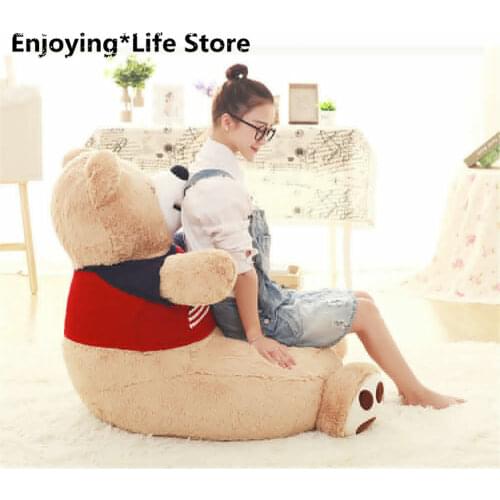 Cotton Bear Plush Luxury Sofa Anime Bears Chair Tatami Cushion Kids Kindergarten Kids Chair Kids Furniture Toddler Chair