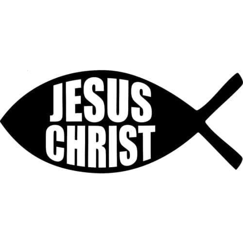 Jesus Christ fish Car Sticker Decal Window Sticker Waterproof Removable AL379