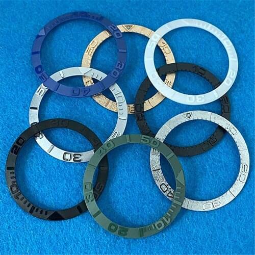 Ceramic Bezel 38MM Outer Diameter 30.5mm Inner Convex Watch Ring Insert for 40MM Watch Case