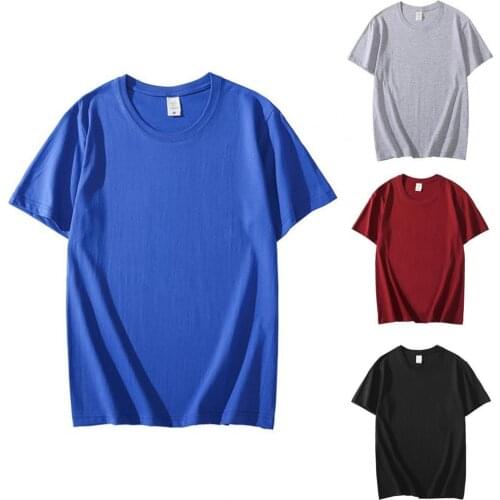 70% Hot Sell Men Loose T-shirt Minimalist Solid Color Short Sleeve Oversized T-shirt Summer Wear