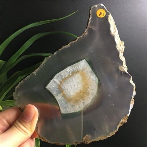 Natural Striped Agate Crystal Slab Point Healing Holiday Gift