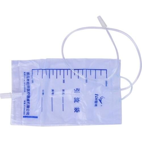 Hot 5 Pcs/lot Disposable 1000ML Urine Collector Bag Urine Bag Medical Latex Sleeve Type Male Drainage Bag
