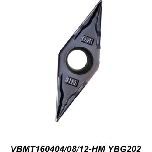 Original VBMT 160404 160408 160412 VBMT160404-HM VBMT160408-HM VBMT160412-HM YBG202 Processing Steel And Stainless Steel Carbide