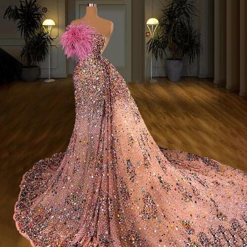 Haute Couture Luxury Celebrity Dresses 2021 Long Heavy Handmade Sparkly Evening Gowns For Women Party Dresses Abiti Da Cerimonia