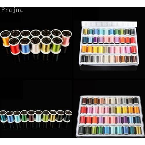 Mixed Colors Sewing Thread Roll Machine Hand Embroidery 28M Patchwork Silk Sewing Machine Non-woven DIY Threads 135D/2 Computer