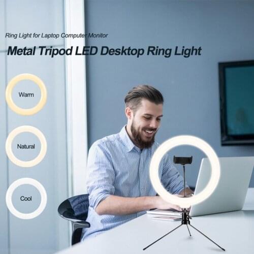 LED Ring Light Photography Lighting Selfie Lamp Dimmable With Tripod and Phone Holder For Youtube Photo Studio Makeup Video Live