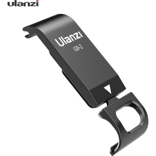 Ulanzi G9-2 Action Camera Battery Cover Metal Lid Removeable Battery Door Type-C Charge Port Adapter Accessory for GoPro Hero 9