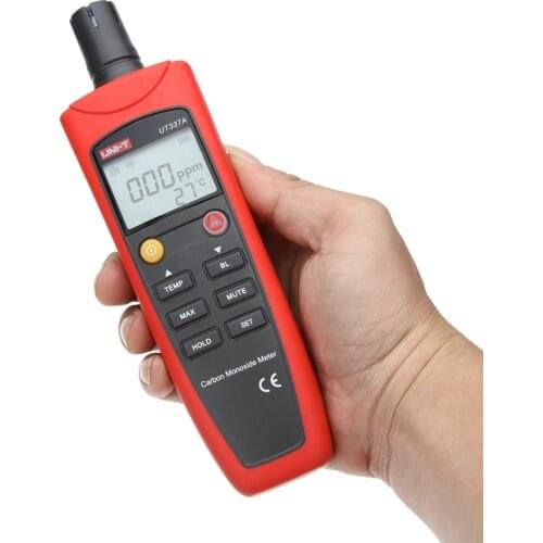 UNI-T UT337A Carbon Monoxide Meter with Sound/Light Alarm and LCD Backlight Display Gas Meter CO