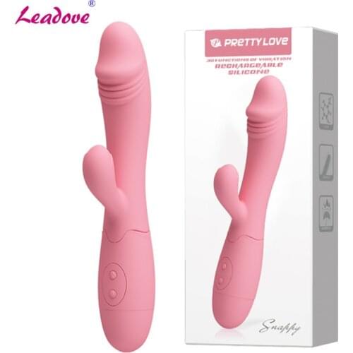 USB Charge 30 Speed G-Spot Vibrator Silicone Waterproof Dual Vibration Female Masturbation Erotic Adult Game Sex Toys For Women