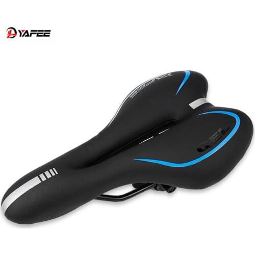 YaFee Silica Gel Bike Saddle MTB Bicycle Breathable Cushion Seat Soft Comfortable Road Cycling Bike Saddle Sillin Bicicleta