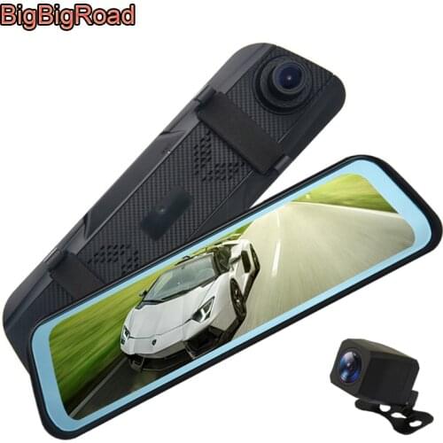 BigBigRoad Car DVR Dash Camera Cam Stream RearView Mirror IPS Screen For Chery Arrizo 5 7 GX 5e e eQ1 eQ Tiggo 3xe e 3 8 3X 5X 7