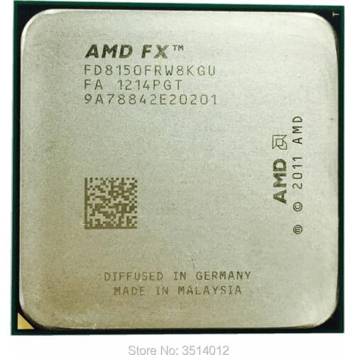 AMD FX-Series FX-8150 FX 8150 FX8150 3.6 GHz Eight-Core CPU Processor FD8150FRW8KGU Socket AM3