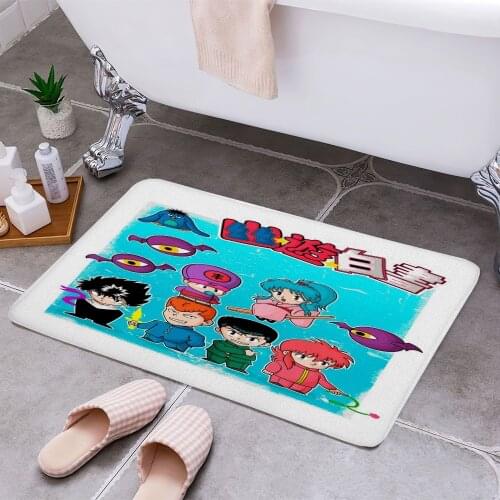 Yuyu cute Cheaper Anti-slip Modern Area Rugs Living Room Balcony Bathroom Printed Carpet Doormat Hallway Bath Mat