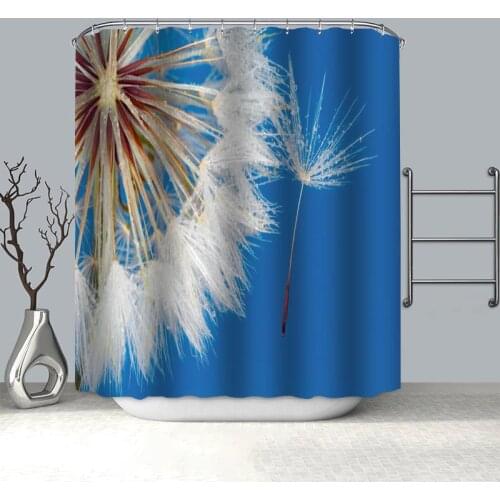 Nice Dandelion Shower Curtains For Bathroom Curtain Decor 180x180cm Waterproof Mildew Proof Fabric Shower Curtain