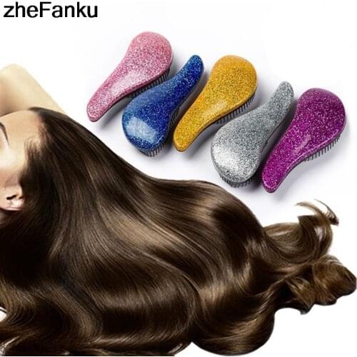 1Pcs Anti-static Hair Comb Plastic Hair Care Styling Beauty Healthy Styling Tool Hair Brush Shower Massager Detangle Brush