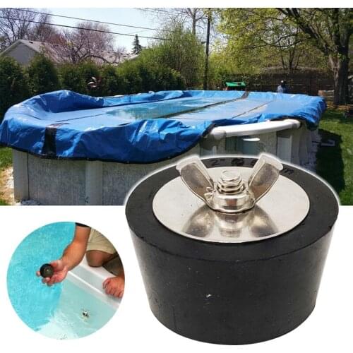 1PC Winter Pool 2 Inches Winterizing Plug Swimming Pool Winter Expansion Plugs With Stainless Steel Screw Heavy Duty Rubber Hot