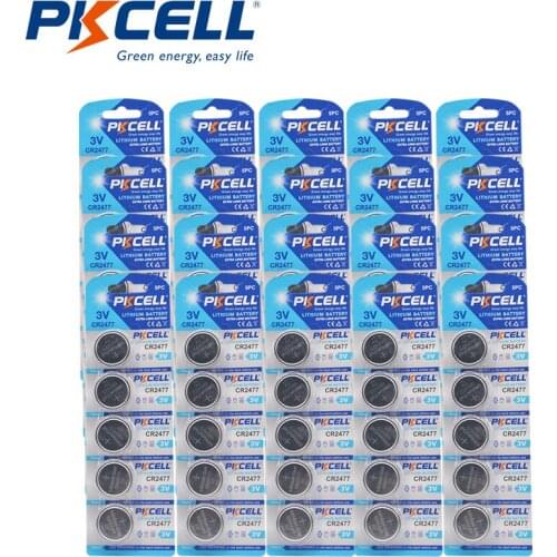 100pcs CR2477 3V lithium Batteries DL2477 ECR2477 LM2477 KCR2477 Button Coin Cell battery for Watch Car Remote Key