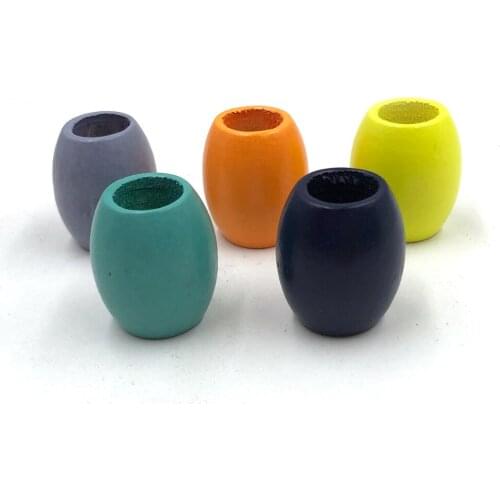 30pcs 25x21mm DIY Color Ball Round Spacer Wooden Beads 5 colors Olive type Wooden Balls Loose Ball Beads Big Hole 11mm Supply