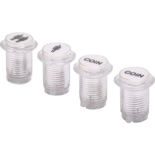 LED Illuminated Push Button 1P/2P Player Start Buttons / JAMMA / Fighting Games /2x Coin Buttons for MAME / Arcade fun 4Pcs/Lot