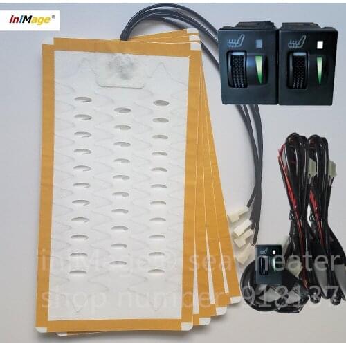 Qualified seat heating accessories auto parts alloy wire seat heater pad with switch for prado Rav4 Yaris land cruiser reiz