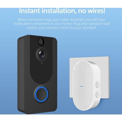 Wireless Doorbell Video Doorbell Wireless Smart Doorbell Receiver Doorbell Indoor Chime Ding Dong V7 V6 V5 with 38 Tune Songs