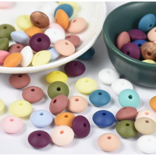 50 PCS 9 MM Round Loose Silicone Teething Baby Beads For Jewelry Making DIY Chewable Baby Teething Necklace Pendants Accessories