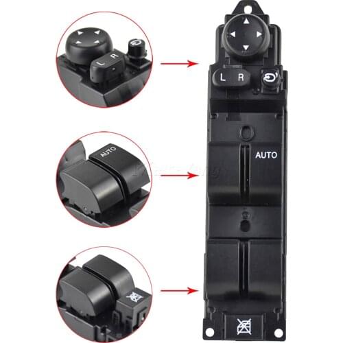 For Mazda 2 and Mazda 6 2008-2012 D652-66-350A D65266350A Car Front Right Window Lifter Switch With Auto Folding Function