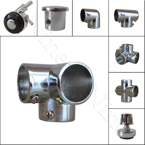 4Pcs Zinc 19mm 25mm Pipe Fittings Tube Clamp Holder Joint Connector elbow Tee Clothes Shelf Connector Displaying Storage