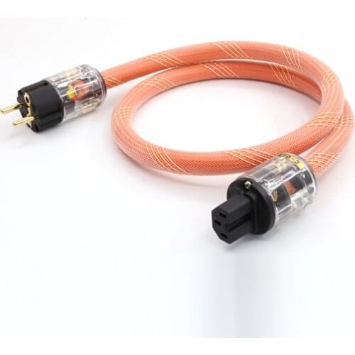 Hifi Audio One Linn K800 5N OCC AC Power Cord Cable P-029E EU Power Plug C-029 Connector Power Cable