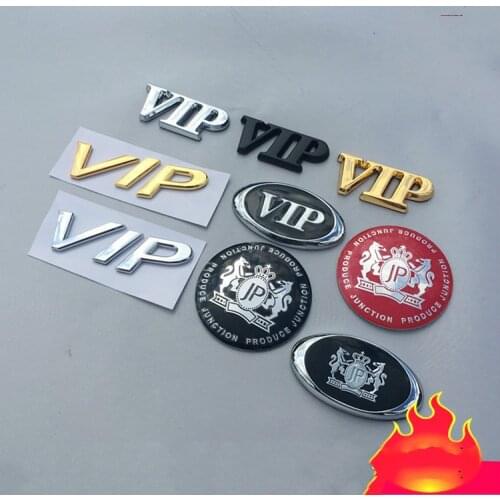 Metal 3D Sticker Auto VIP Emblem sticker Decal for Toyota Honda Nissan Teana Tuning Auto Accessories Car Styling