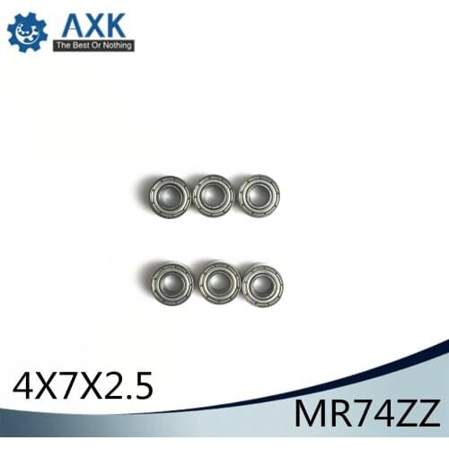 MR74ZZ Bearing ABEC-5 (10PCS) 4X7X2.5 mm Miniature MR74 - ZZ Z Ball Bearings L-740ZZ For Axial SCX10 II