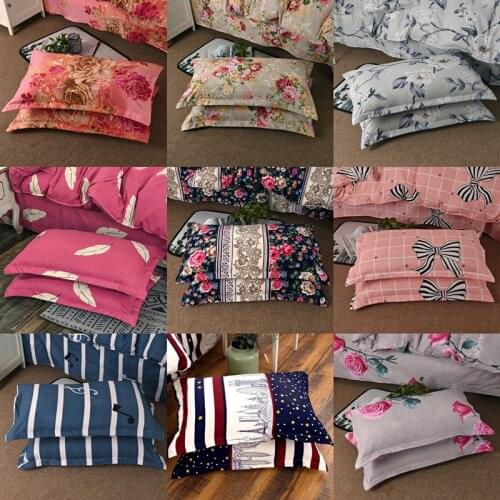 Pillowcase Pillow Case Adult One-Pair Package Skin-Friendly Brushed High-Density Adult plus Size Student Pillowcase Pillow Case