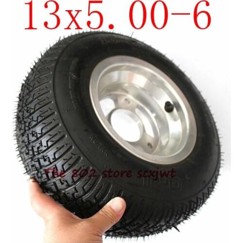 Newest Good Quality13x5.00-6 Wheel Tire Tyre for 6 Inch Alloy Rims Hub Fits ATV QUAD Buggy Mower Go-kart Buggy