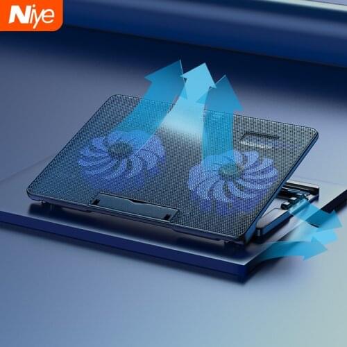 Ergonomic Laptop Fans Cooling Pad Notebook Cooler Keyboard Tray 12-17 Inches Computer Desk Stand Holder for Macbook Accessories