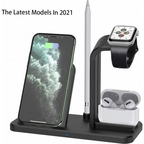 Portable 10W Wireless Charger for IPhone 11 X XS Max Wireless Charging Pad for Apple Watch Airpods Pro Fast Charger for Samsung