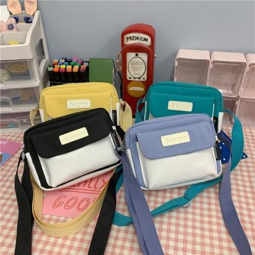 Casual Bags for Womens Shopper Purses and Handbags Student Crossbody Fashion Canvas Bag Women 2021 Summer New Japan and Korea