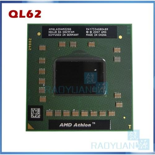AMD Athlon 64 X2 QL-62 QL 62 QL62 2.0 GHz Dual-Core Dual-Thread CPU Processor AMQL62DAM22GG Socket S1