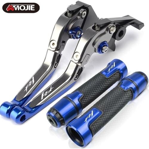 Motorcycle Accessories Extendable Adjustable Brake Clutch Levers For Yamaha FZ1 2001 2002 2003 2004 2005 Handlebar Hand Grips