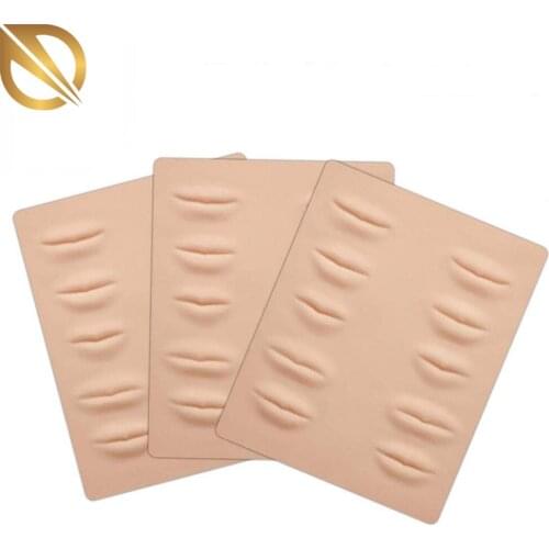Tattoo Practice Skin For Lips Permanent Makeup Silicone Skin To Practice Brow Micro-Blading And Needling Fake Skin Sheets
