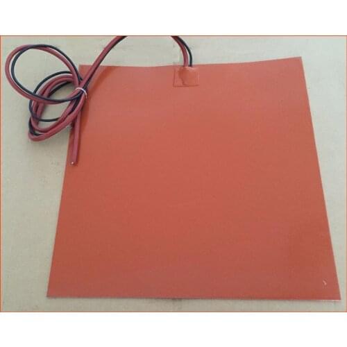 Silicone riscaldatore letto 12 v 250 x 250 mm 150W per kossel pro stampante 3d installare wih 100 k termistore e 3 m nastro film