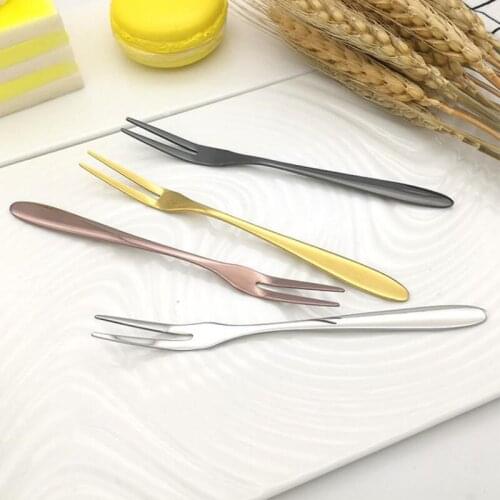 Stainless Steel Flatware Fruit Fork Appetizer Snack Dessert Fork Kitchen For Party Fruit fork F20173338