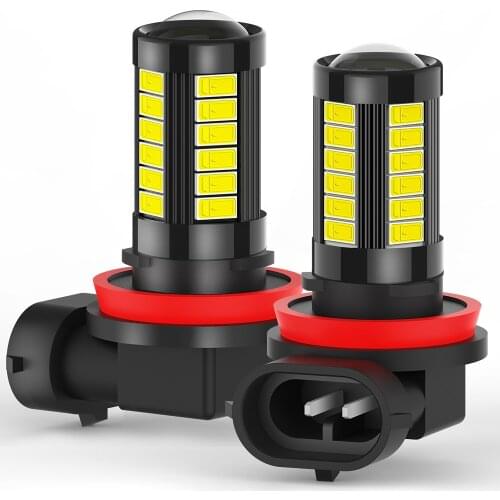 2x Canbus H8 H9 H11 LED Fog Light Bulb FOR Audi A3 8P 8L 8V A4 B6 B7 B8 B9 A5 A6 4F C4 C5 C6 C7 A8 Q3 Q5 Q7 TT NO ERROR DC 12V