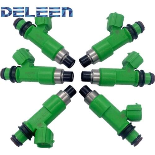 Deleen6x High impedance Fuel Injector 16611-AA740 / FJ1079 For Subaru Car Accessories